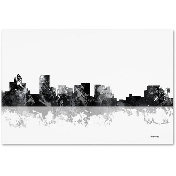Trademark Fine Art "Salem Oregon Skyline BG-1" Canvas Art by Marlene Watson