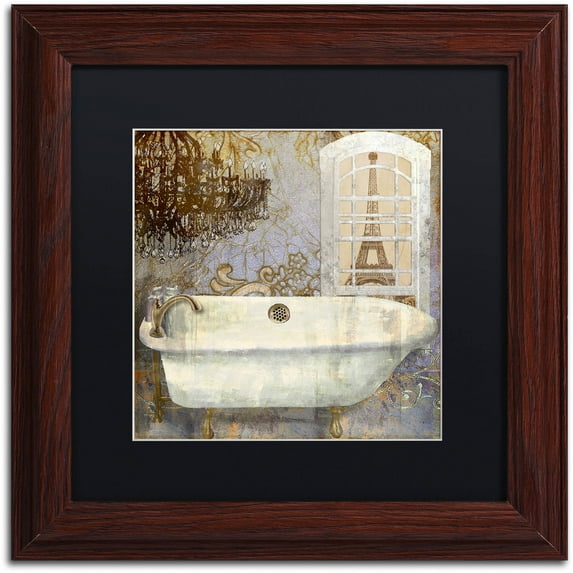 Trademark Fine Art "Salle de Bain I" Canvas Art by Color Bakery Black Matte, Wood Frame