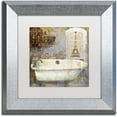 thumbnail image 1 of Trademark Fine Art "Salle de Bain I" Canvas Art by Color Bakery White Matte, Silver Frame, 1 of 2