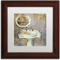 Trademark Fine Art "Salle de Bain II" Canvas Art by Color Bakery White Matte, Wood Frame