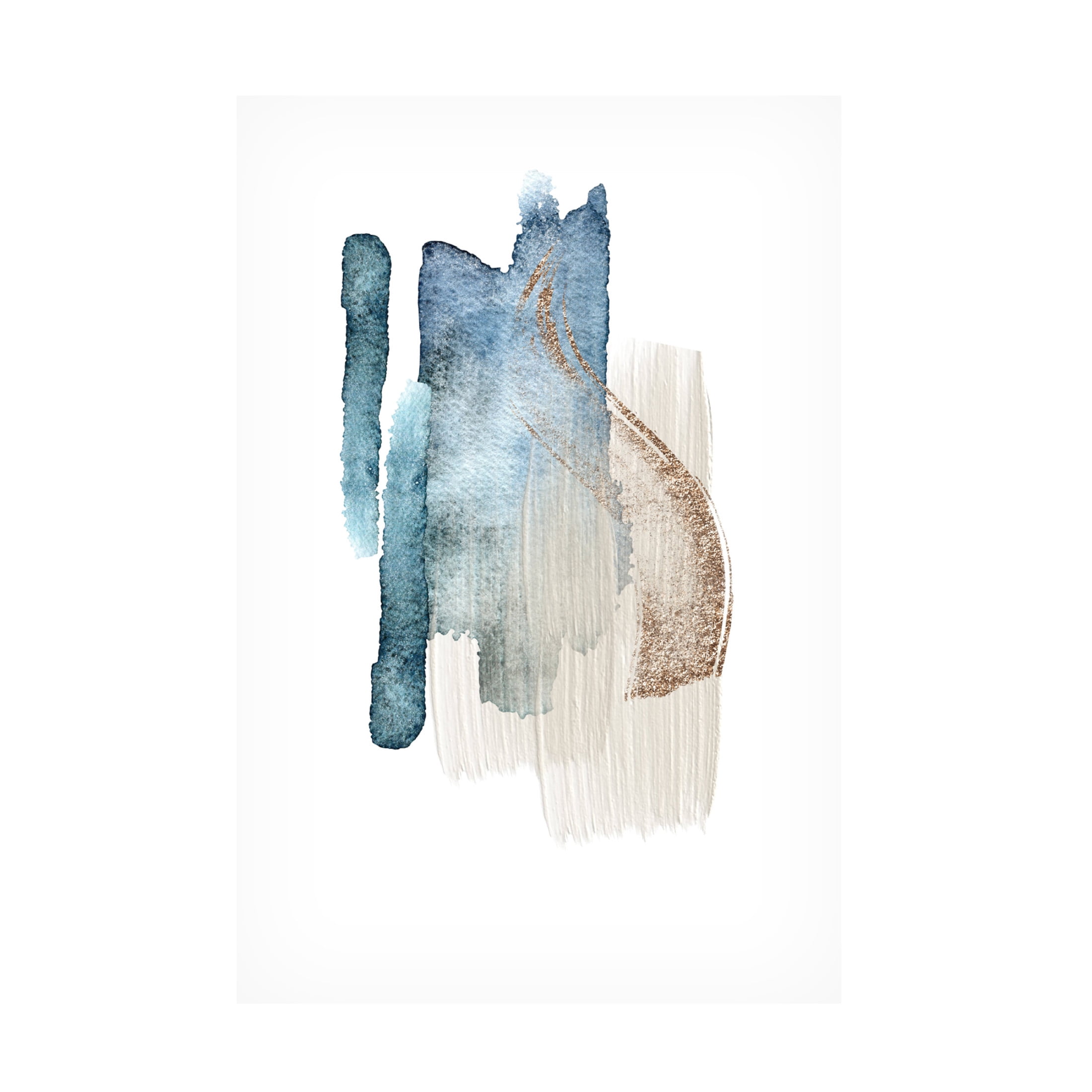 Trademark Fine Art Sally Ann Moss Atlantic Blue Abstract 2 Canvas Wall Art
