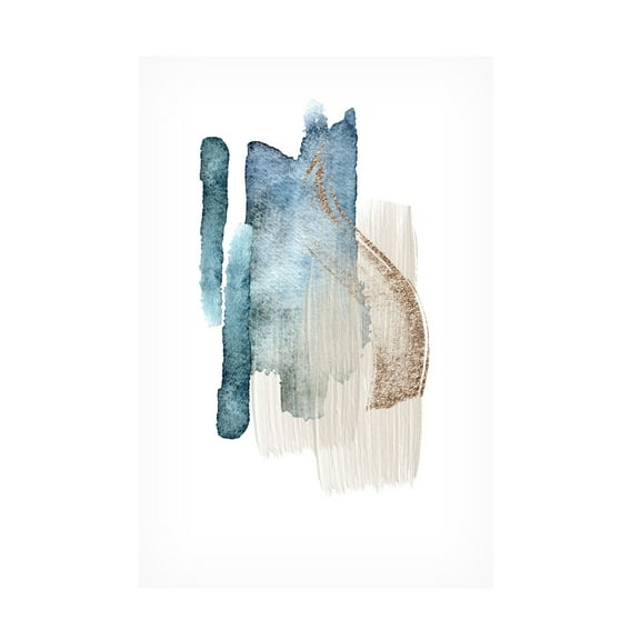 Trademark Fine Art Sally Ann Moss Atlantic Blue Abstract 2 Canvas Wall Art