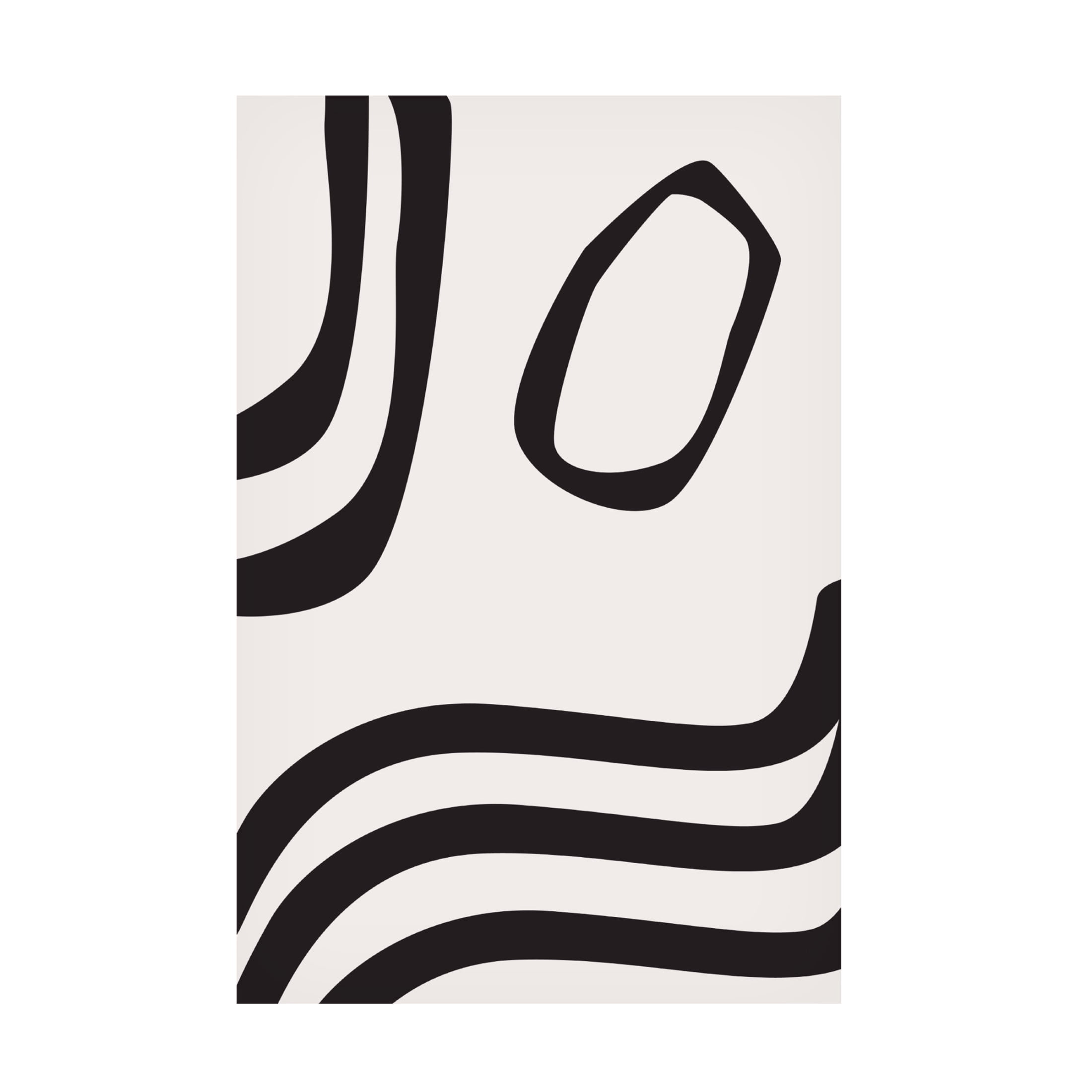 Trademark Fine Art Sally Ann Moss Black Curves Canvas Wall Art