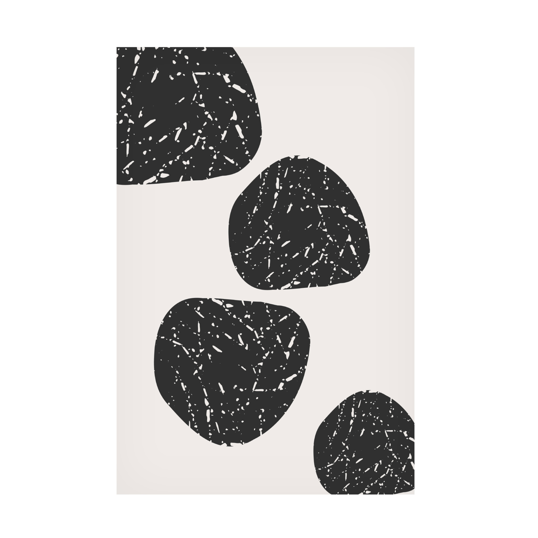 Trademark Fine Art Sally Ann Moss Black Rock Canvas Wall Art