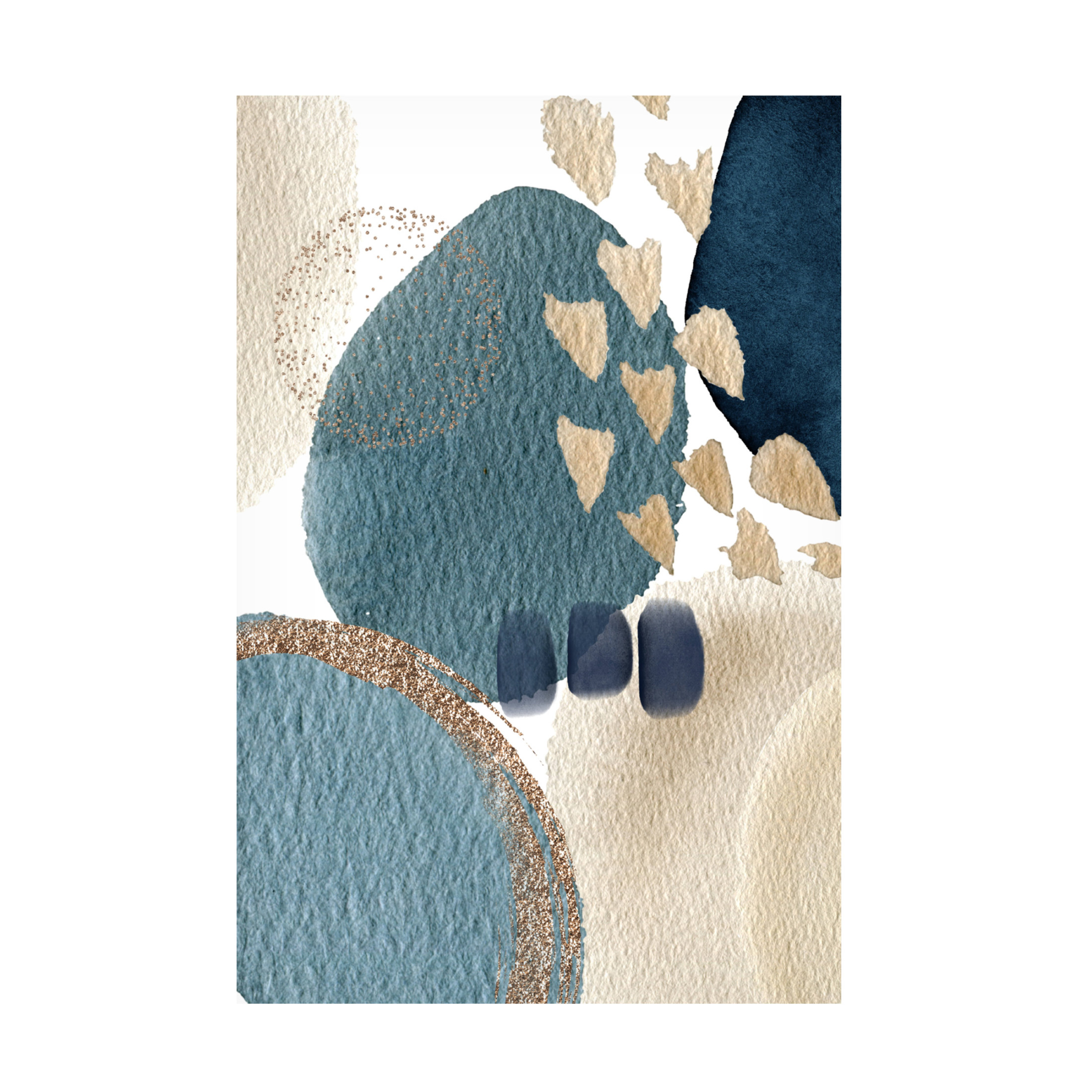 Trademark Fine Art Sally Ann Moss Blue Beauty 3 Canvas Wall Art