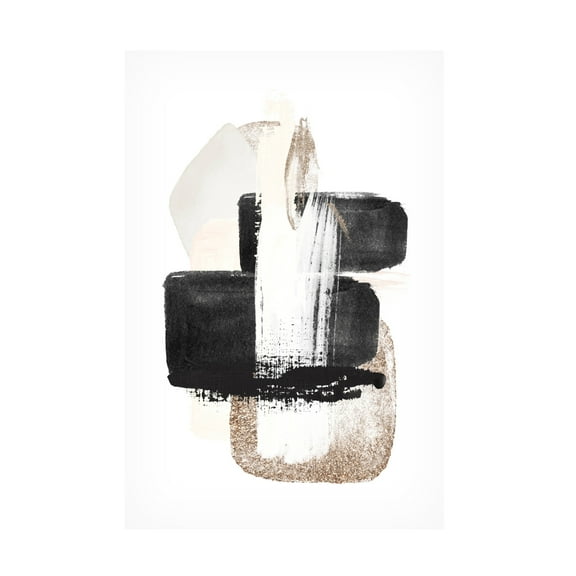 Trademark Fine Art Sally Ann Moss Brush Strokes 3 Canvas Wall Art