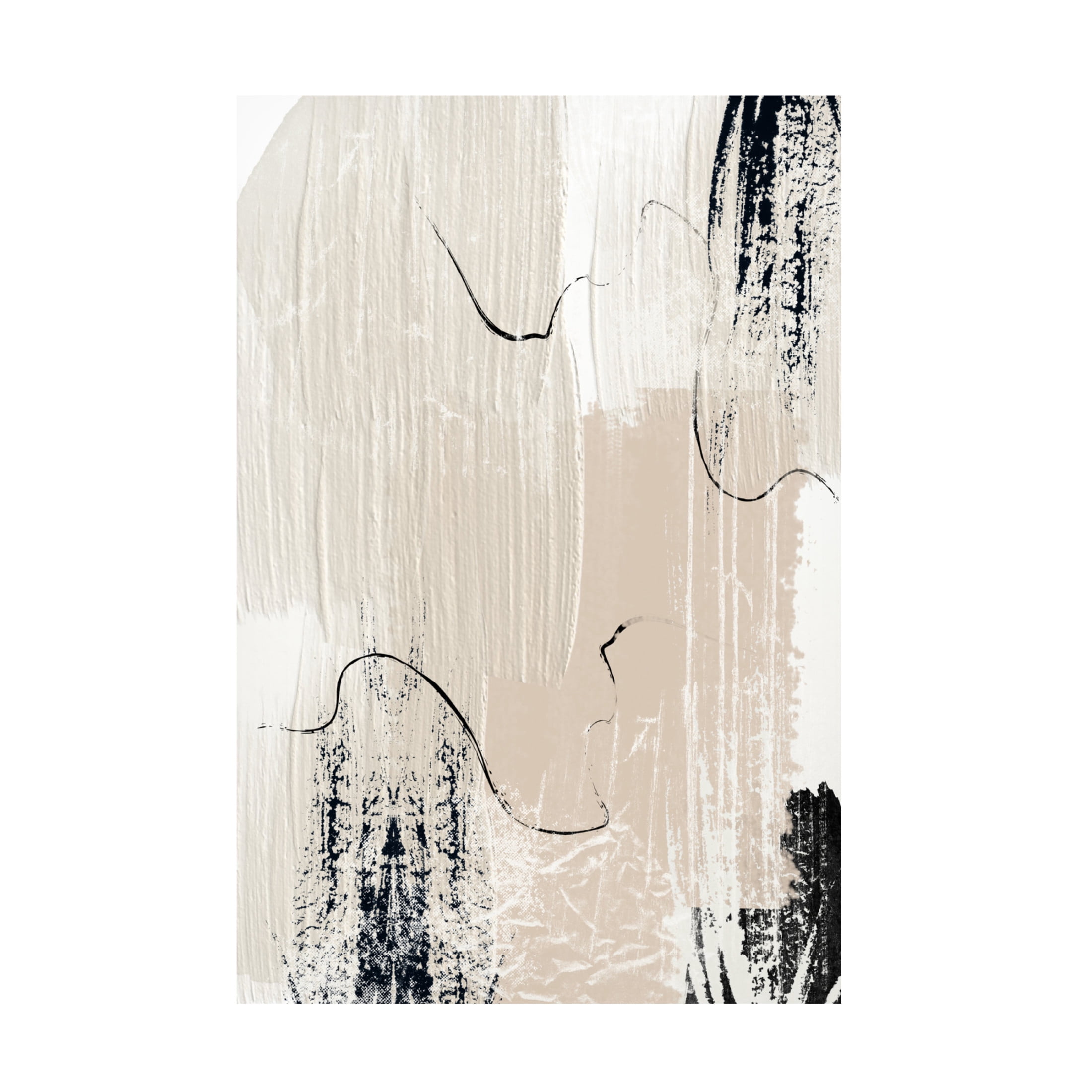 Trademark Fine Art Sally Ann Moss Brush strokes 1 Canvas Wall Art