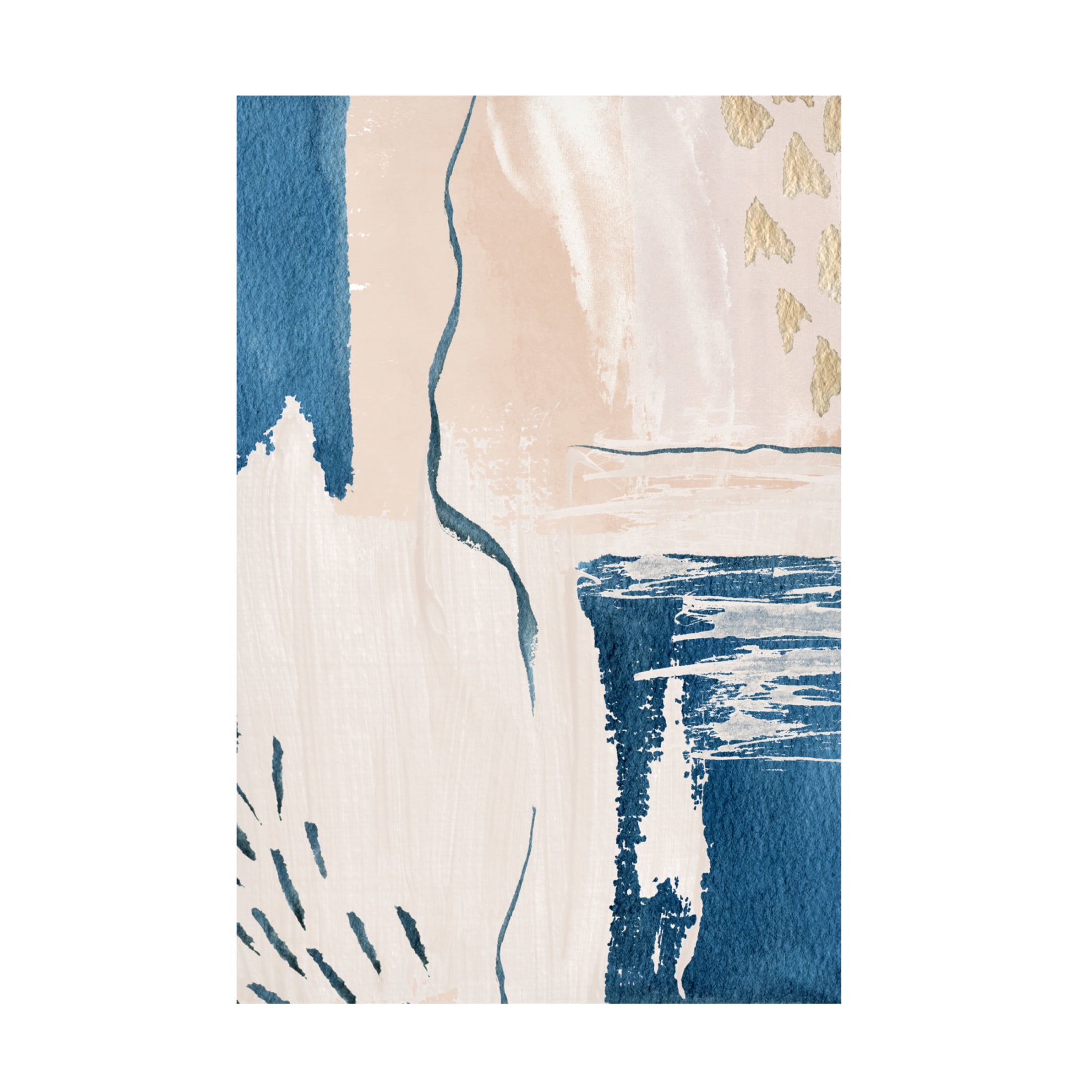 Trademark Fine Art Sally Ann Moss Calm Blues 2 Canvas Wall Art