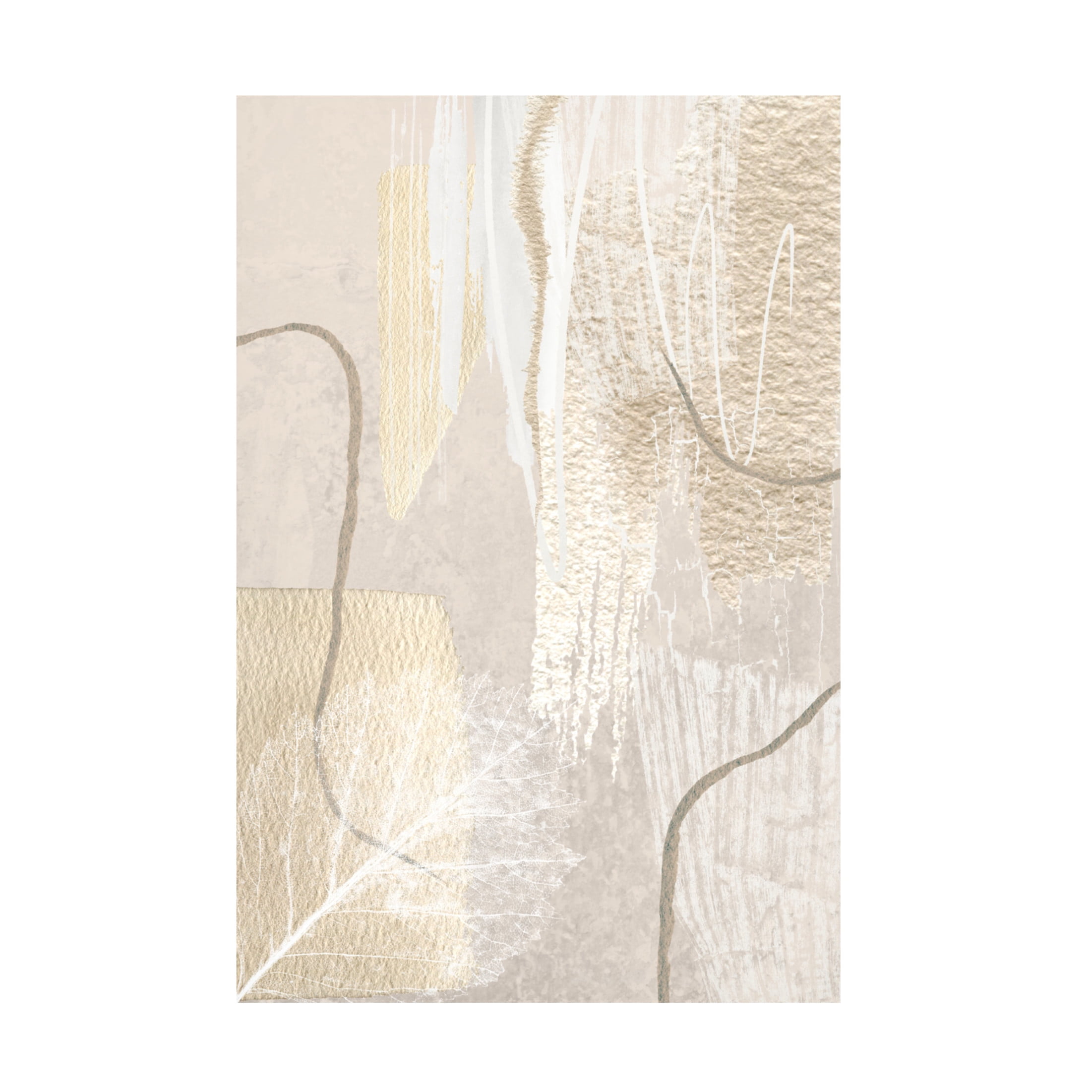 Trademark Fine Art Sally Ann Moss Calm Ivory 1 Canvas Wall Art