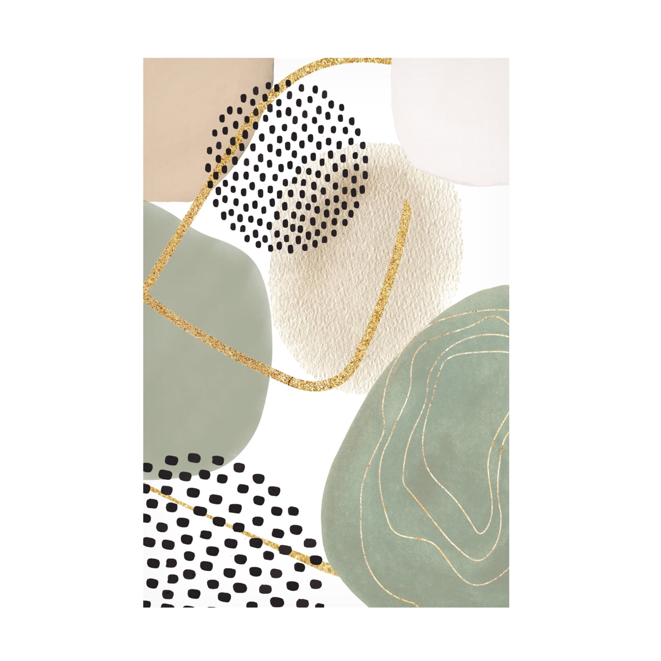 Trademark Fine Art Sally Ann Moss Calm green 2 Canvas Wall Art