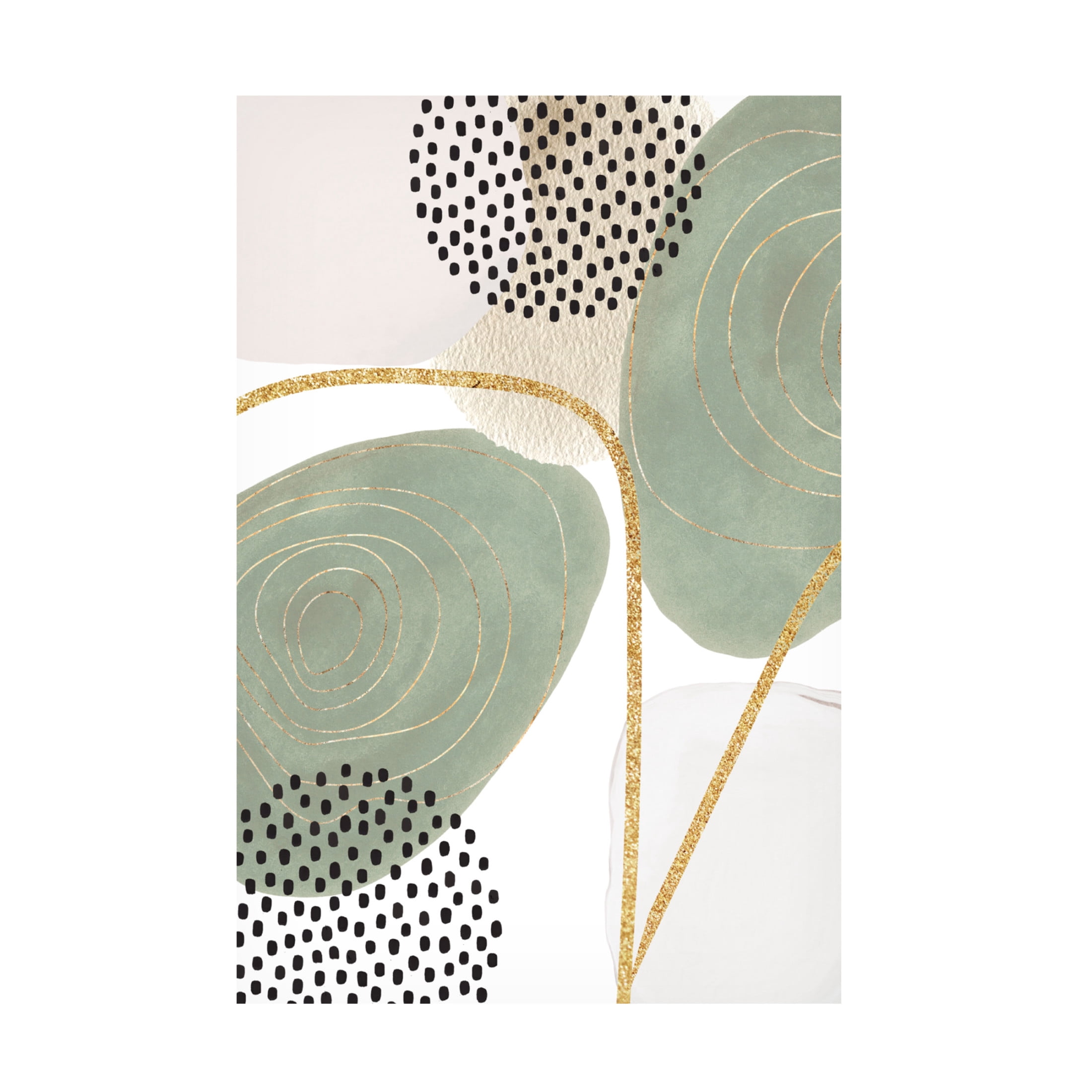 Trademark Fine Art Sally Ann Moss Calm green  4 Canvas Wall Art