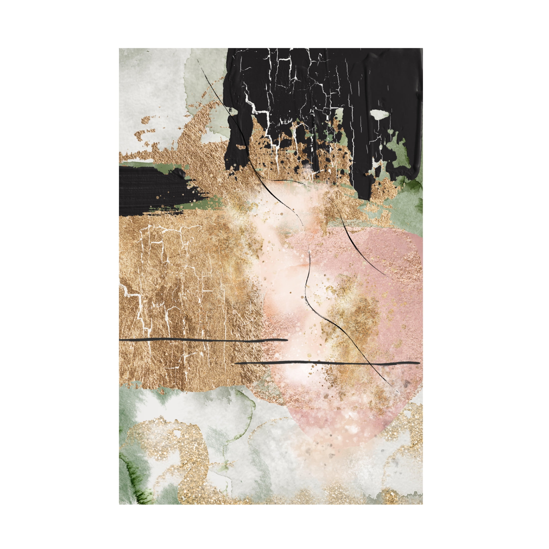 Trademark Fine Art Sally Ann Moss Chaos in Bloom 3 Canvas Wall Art