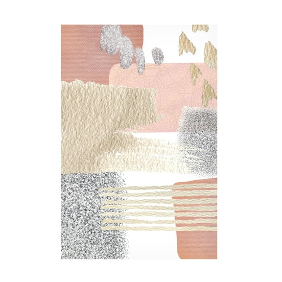 Trademark Fine Art Sally Ann Moss Delicate Pink 3 Canvas Wall Art