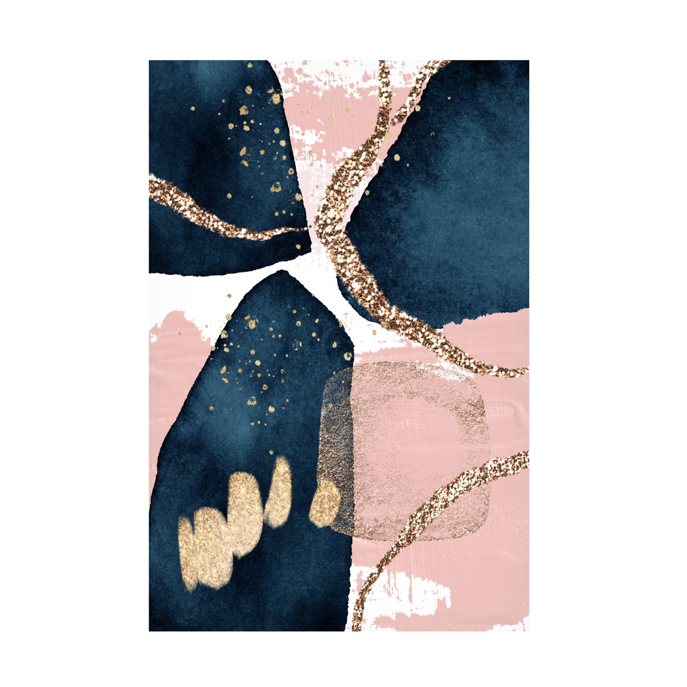 Trademark Fine Art Sally Ann Moss Fabulously Navy  2 Canvas Wall Art