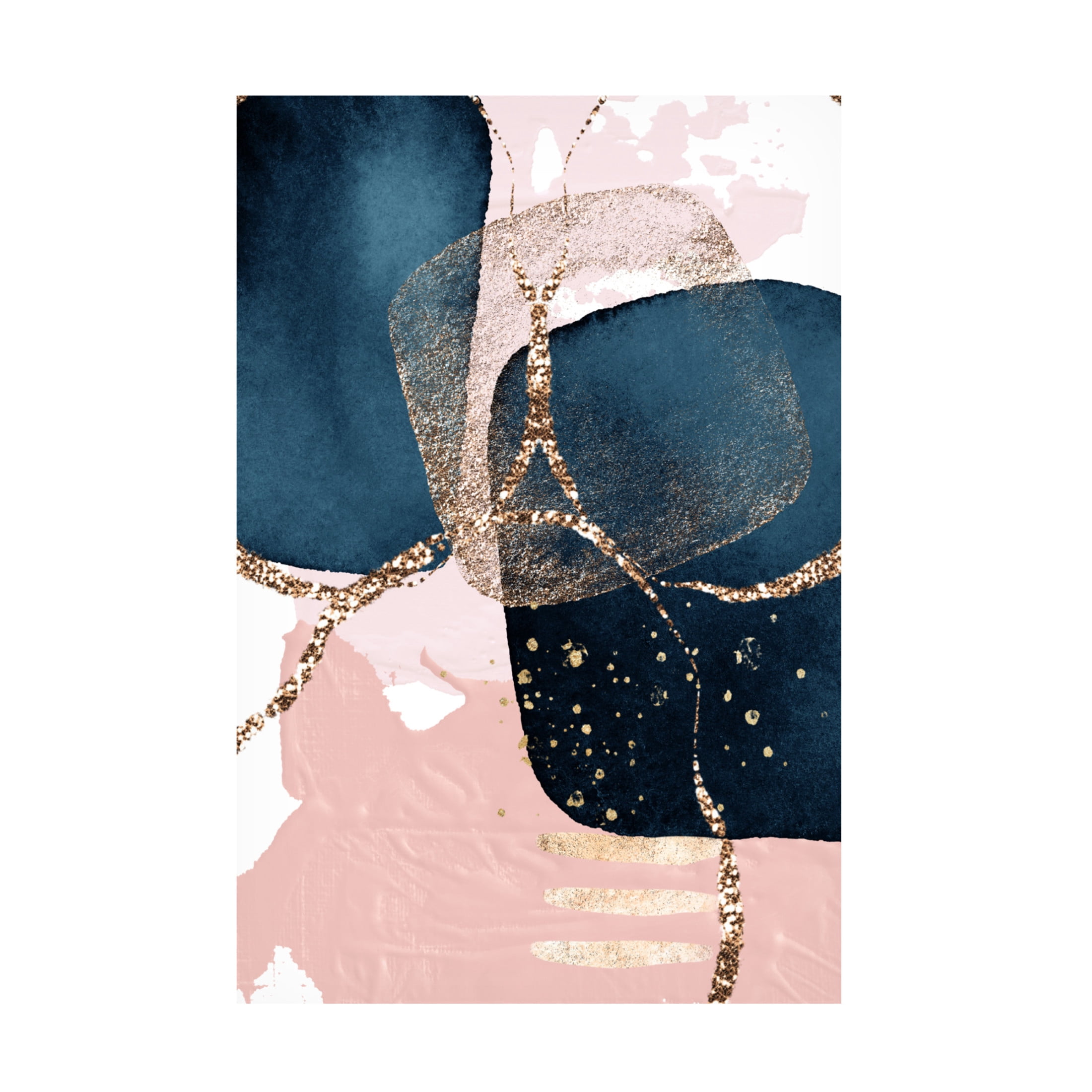 Trademark Fine Art Sally Ann Moss Fabulously Navy 3 Canvas Wall Art