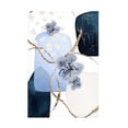 thumbnail image 1 of Trademark Fine Art Sally Ann Moss Floral Blue 1 Canvas Wall Art, 1 of 4