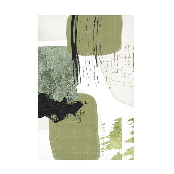 Trademark Fine Art Sally Ann Moss Green Dream 3 Canvas Wall Art