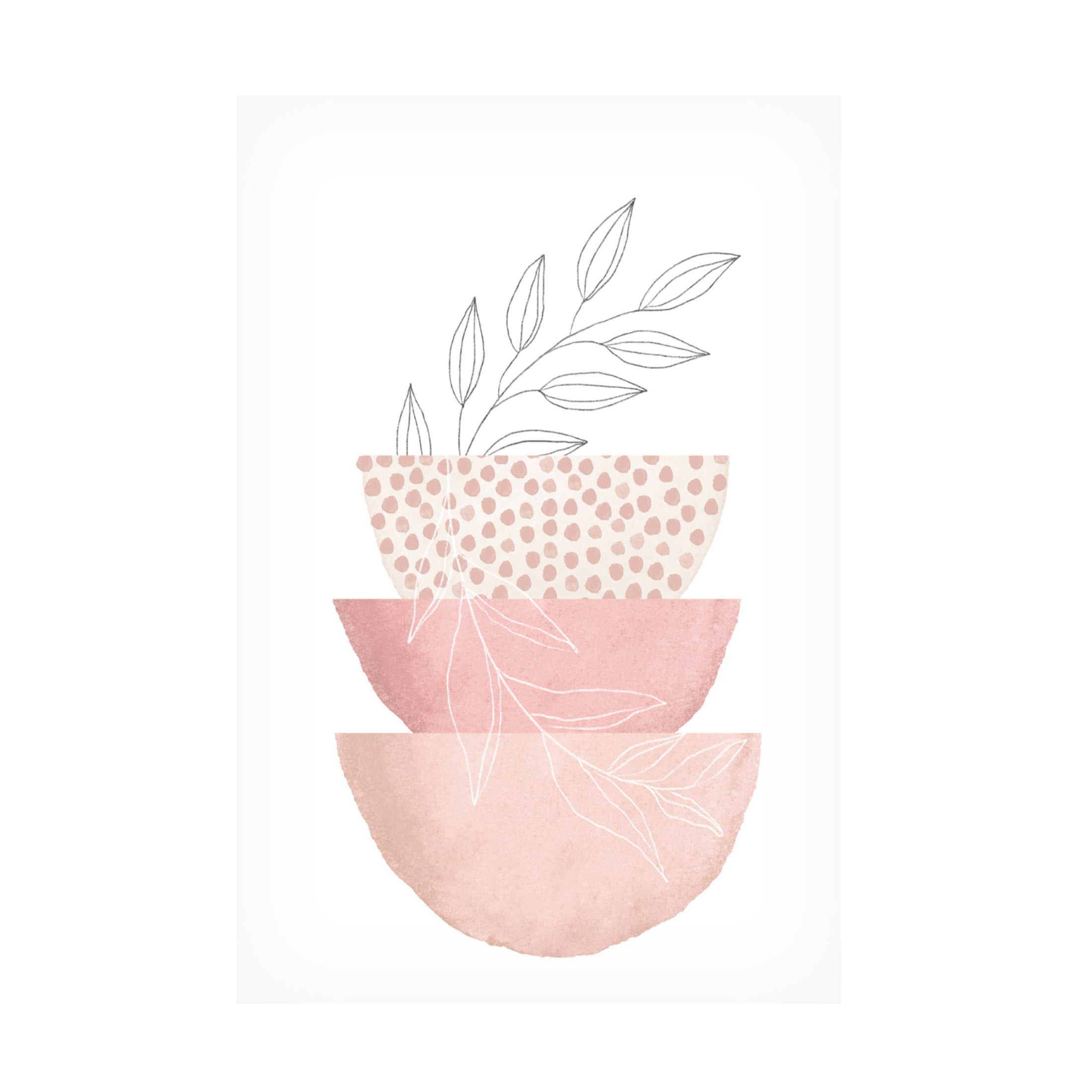 Trademark Fine Art Sally Ann Moss Love Pink 3 Canvas Wall Art
