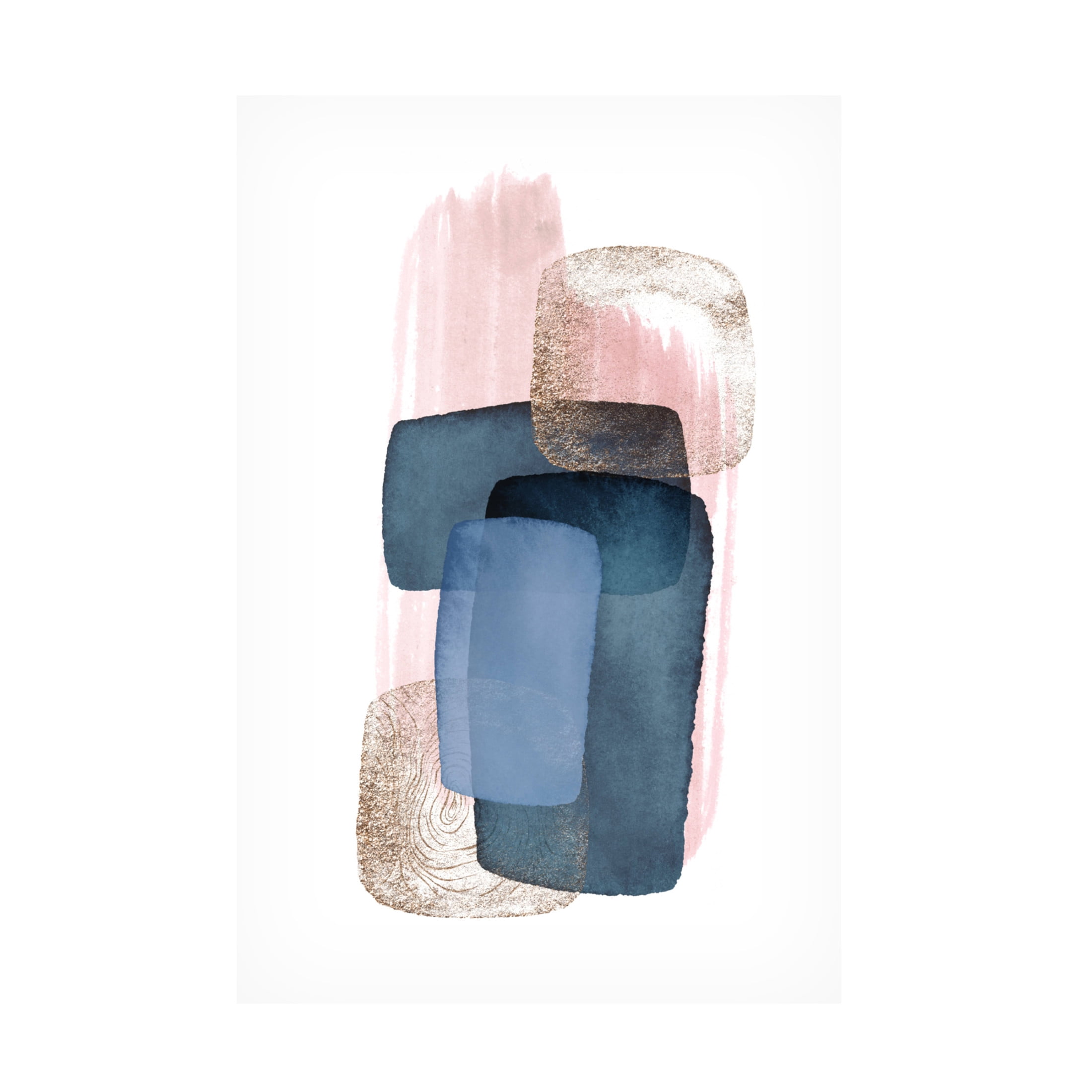 Trademark Fine Art Sally Ann Moss Monday blues 3 Canvas Wall Art