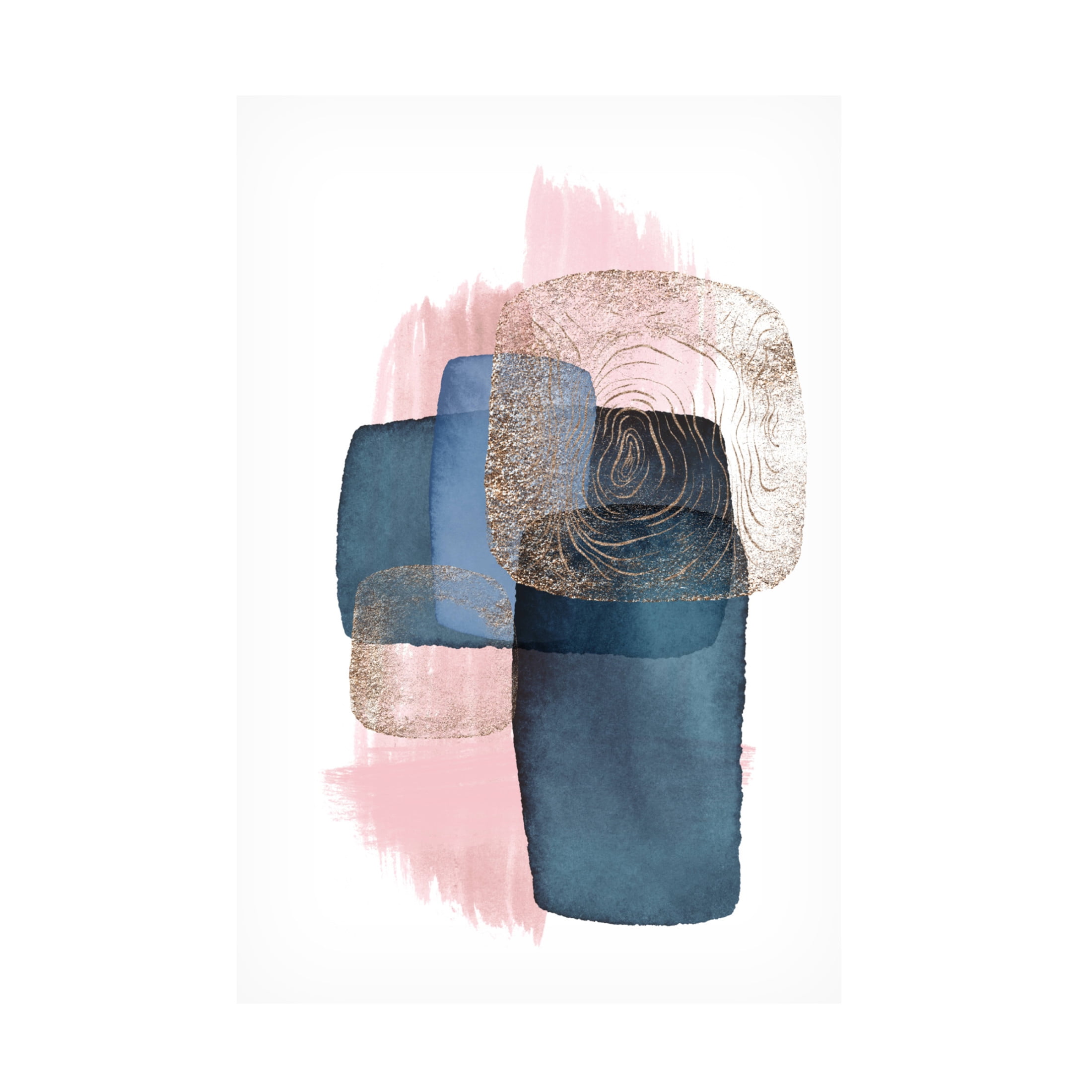 Trademark Fine Art Sally Ann Moss Monday blues 4 Canvas Wall Art