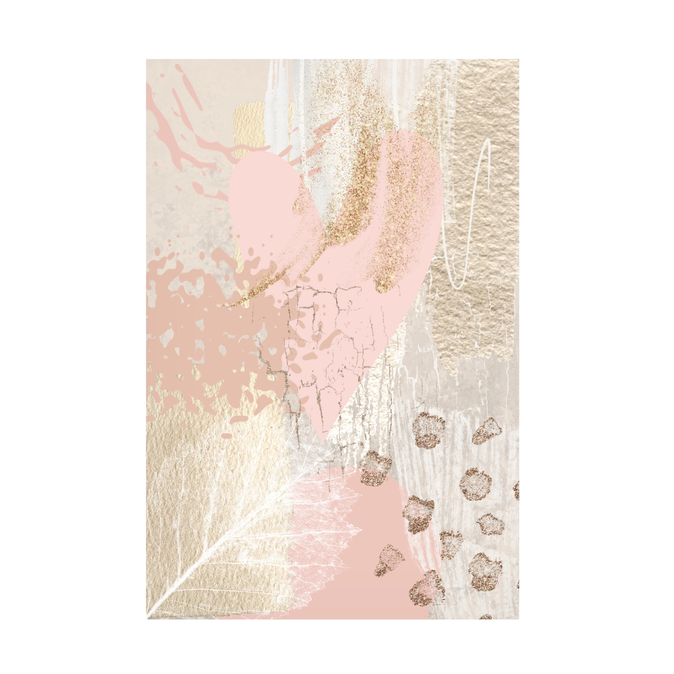 Trademark Fine Art Sally Ann Moss Morning Pink 1 Canvas Wall Art