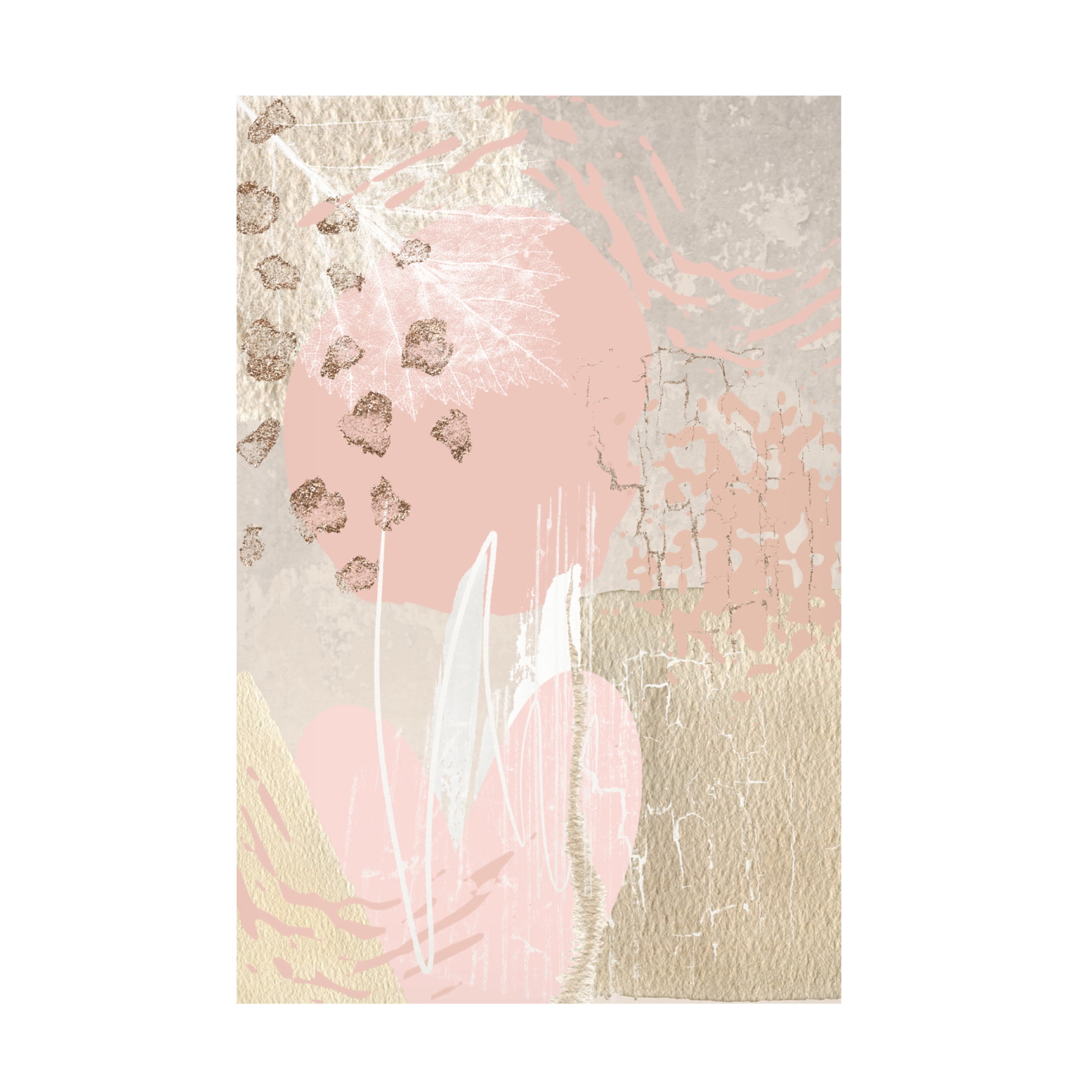 Trademark Fine Art Sally Ann Moss Morning Pink 3 Canvas Wall Art