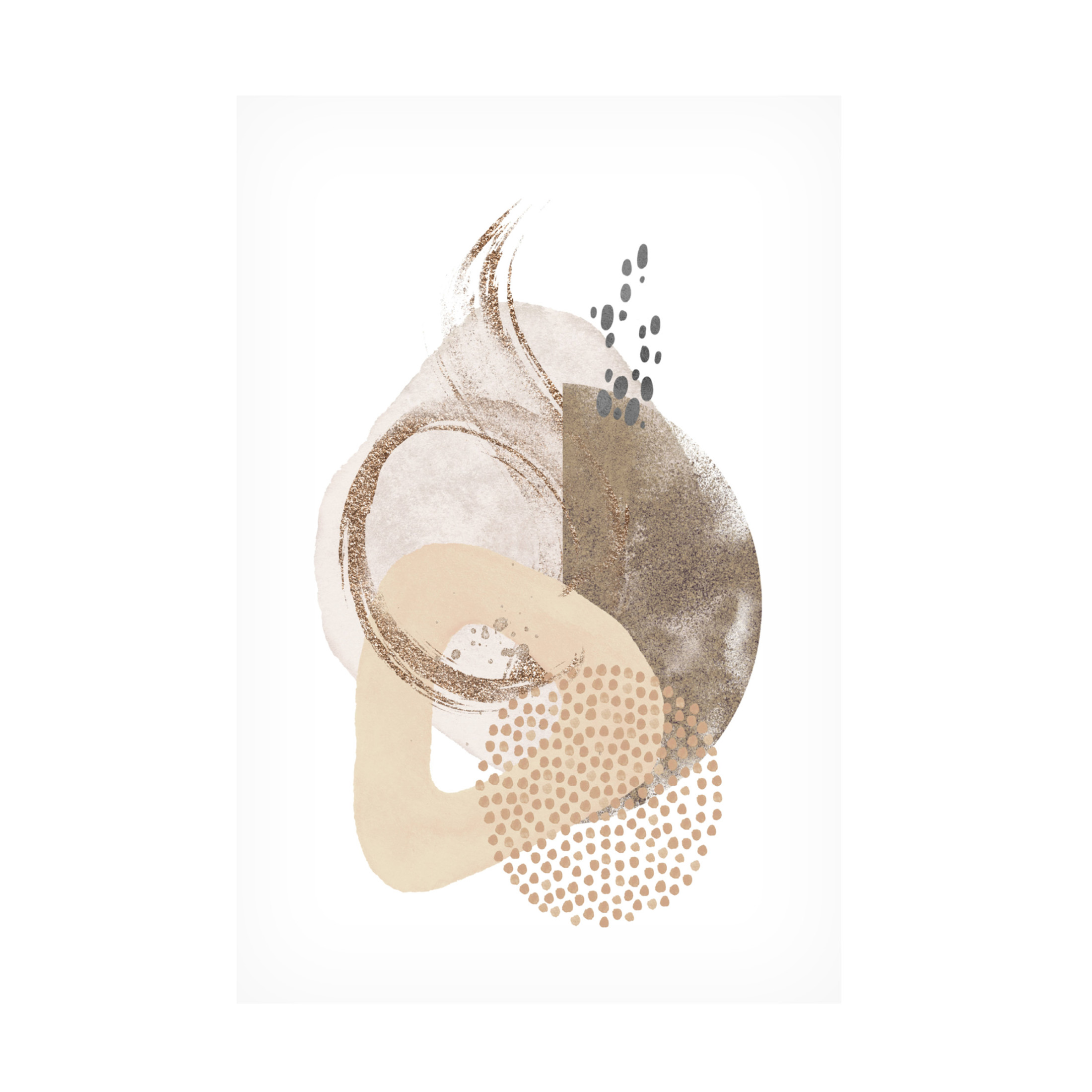 Trademark Fine Art Sally Ann Moss Neutral Silk 1 Canvas Wall Art