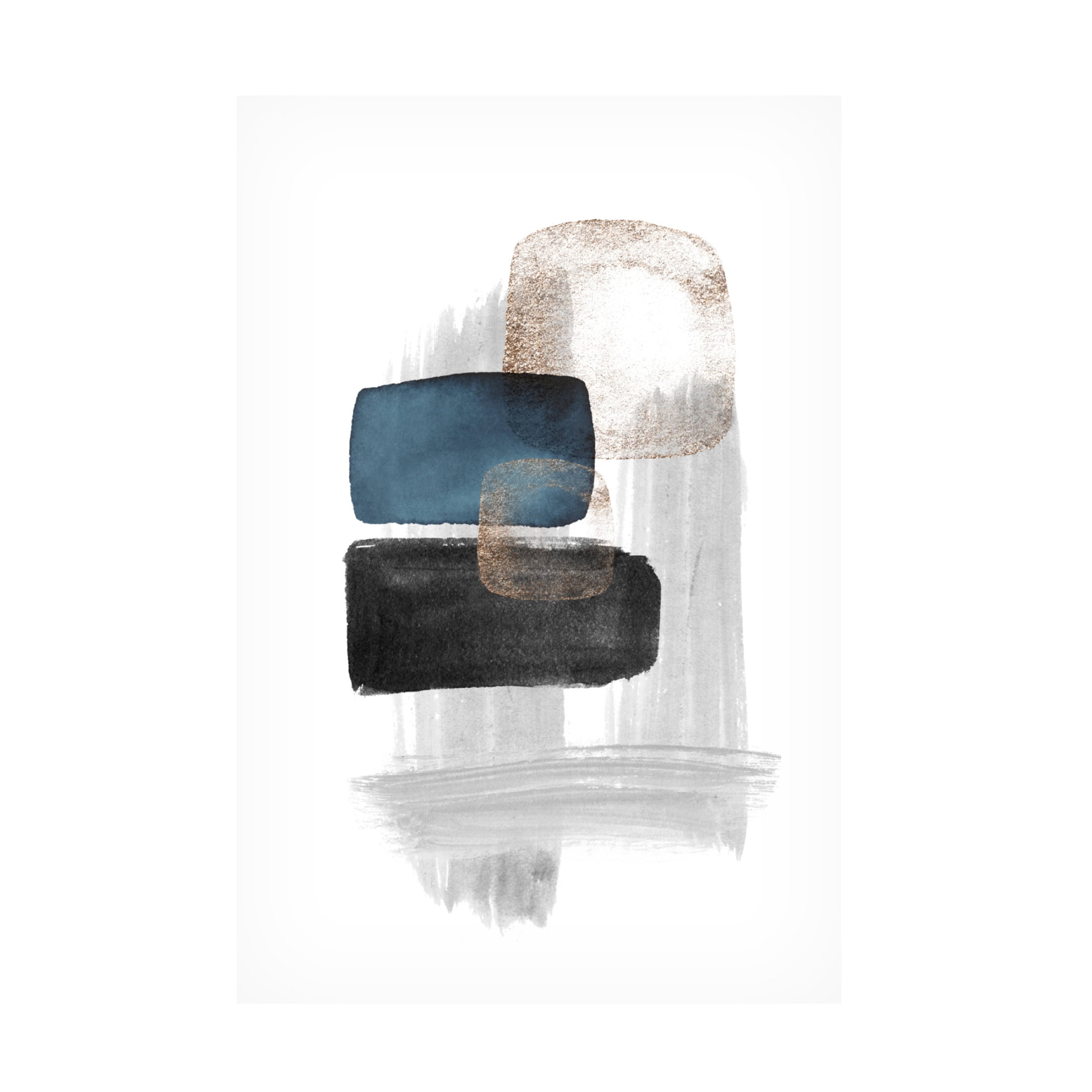 Trademark Fine Art Sally Ann Moss Night Blue 1 Canvas Wall Art