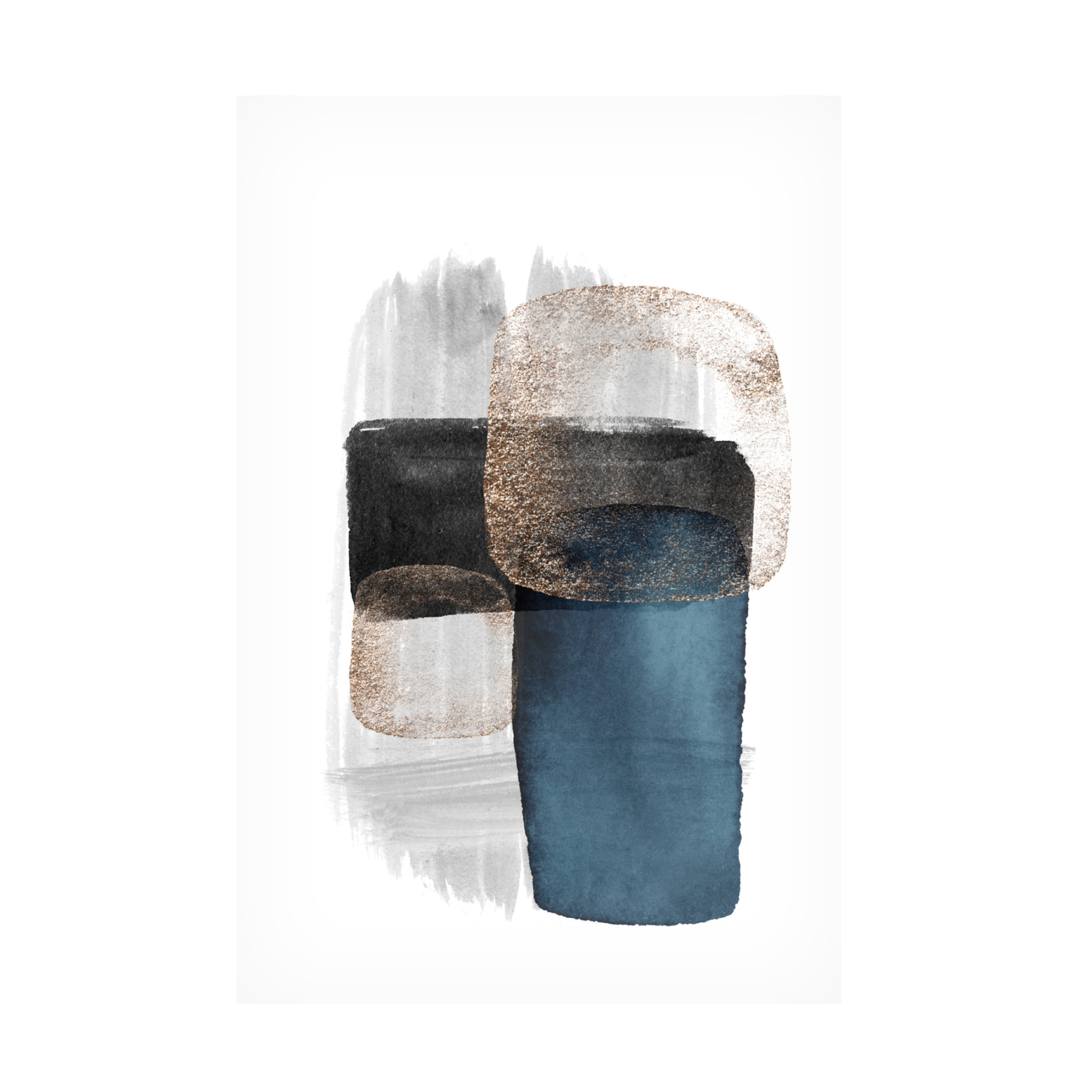 Trademark Fine Art Sally Ann Moss Night Blue 3 Canvas Wall Art