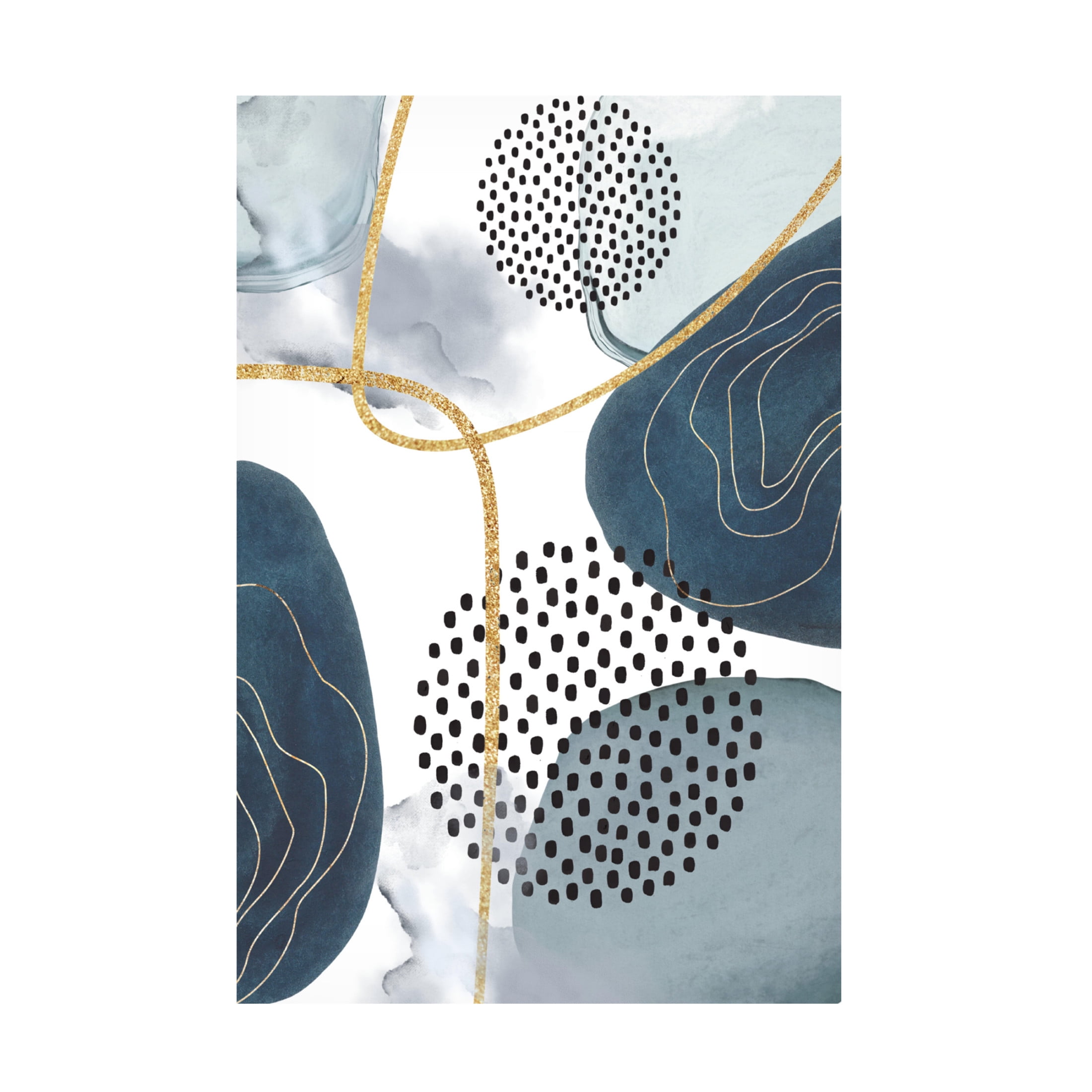 Trademark Fine Art Sally Ann Moss Shapley Blue 1 Canvas Wall Art