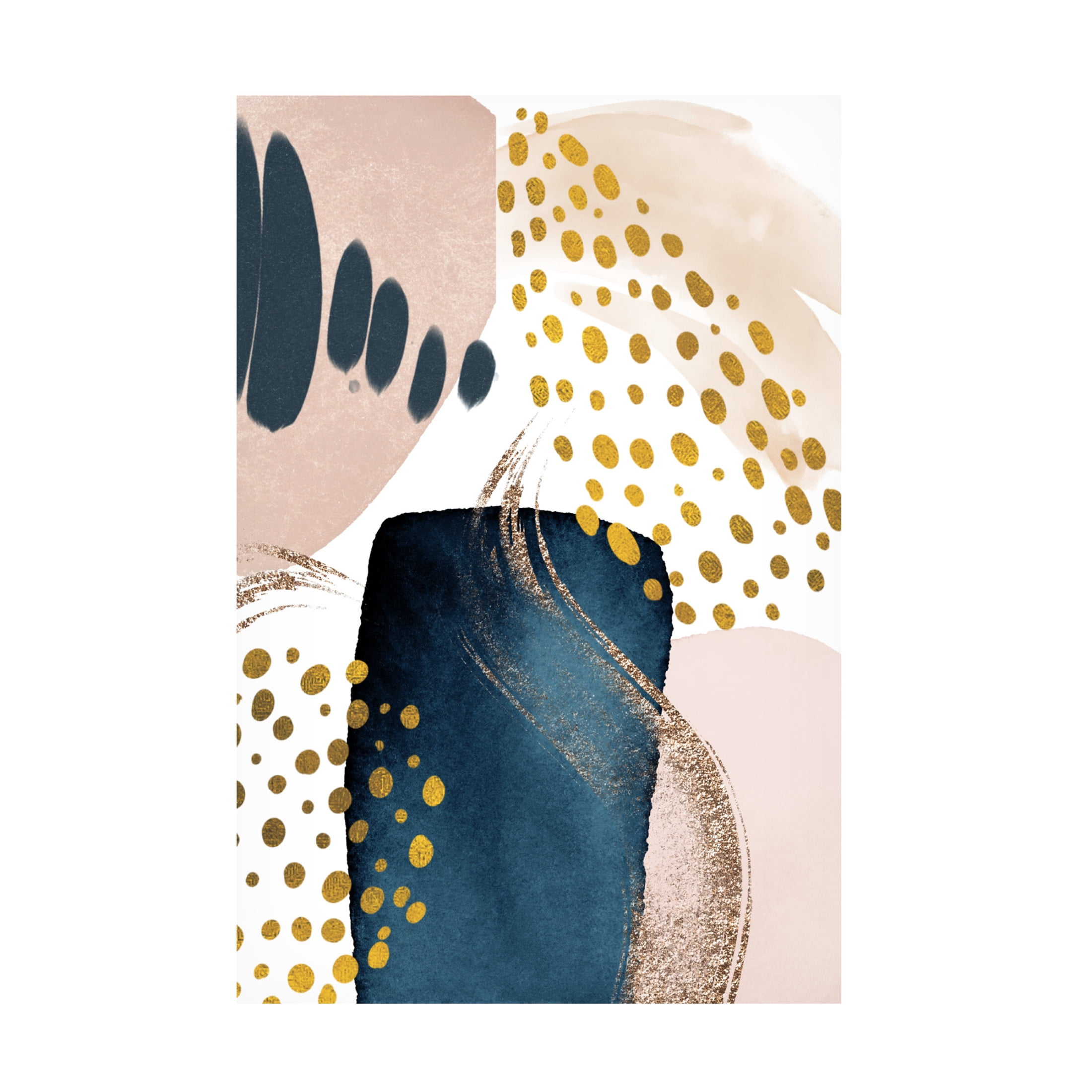 Trademark Fine Art Sally Ann Moss Smooth Abstract 2 Canvas Wall Art