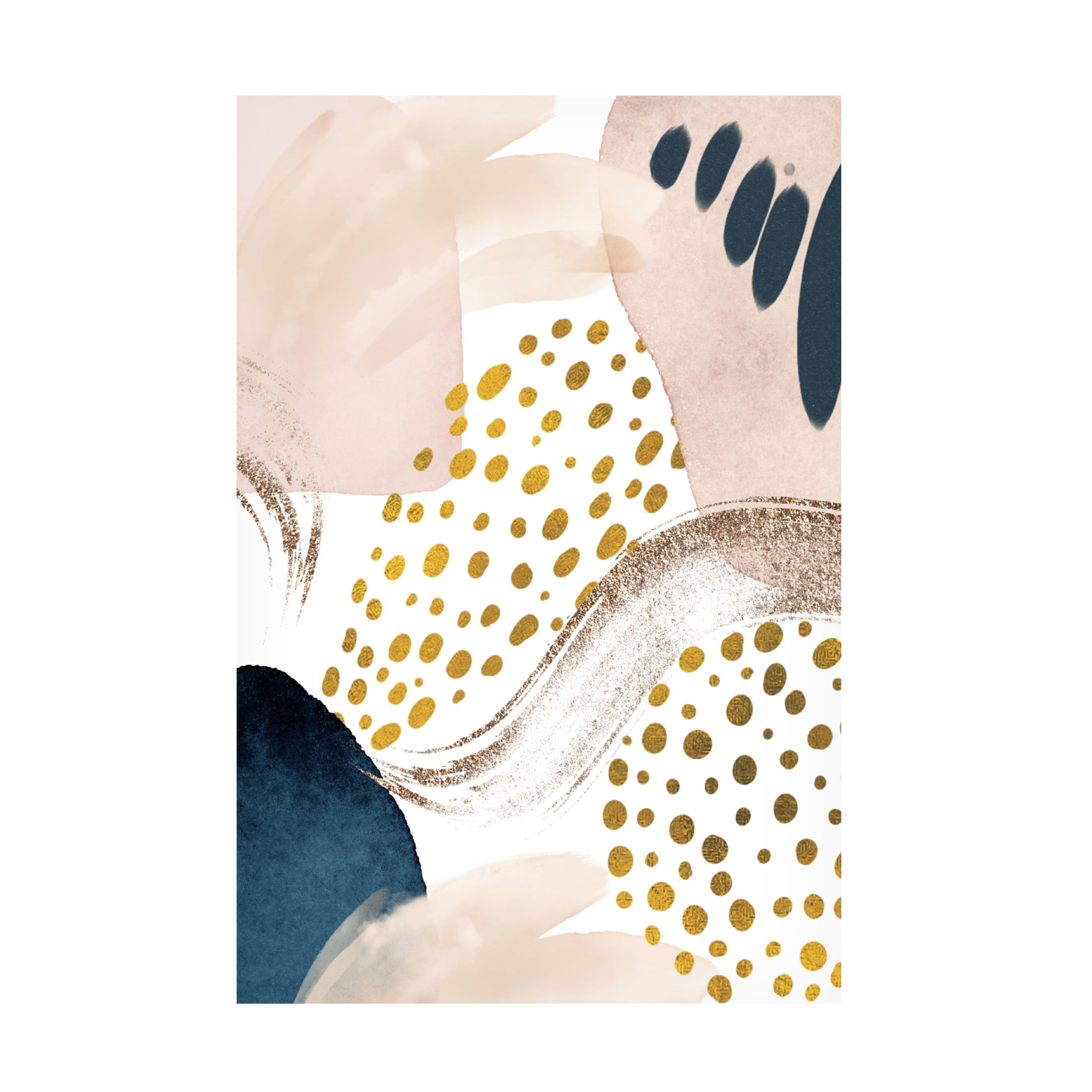 Trademark Fine Art Sally Ann Moss Smooth Abstract 3 Canvas Wall Art