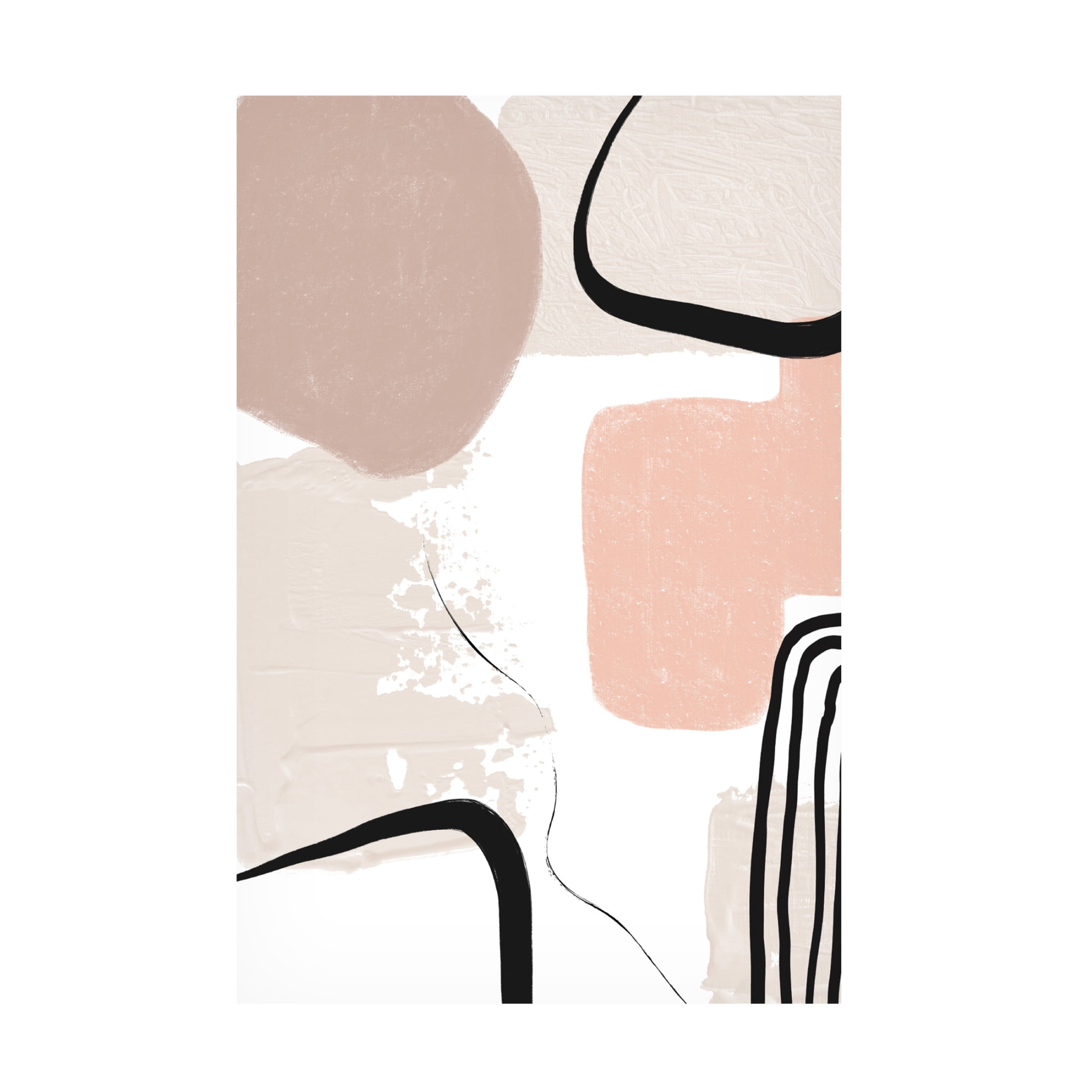Trademark Fine Art Sally Ann Moss Smooth Shape 2 Canvas Wall Art