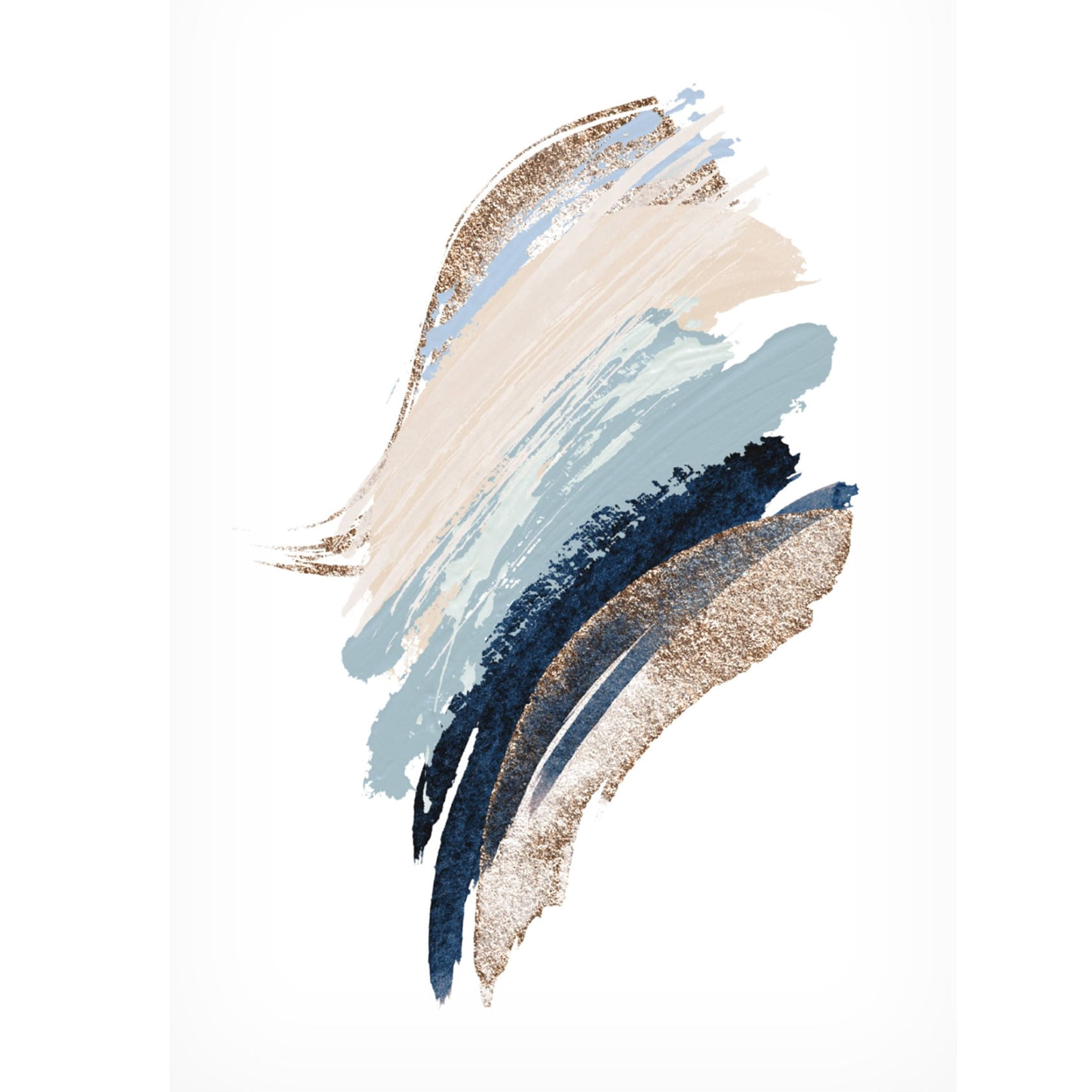 Trademark Fine Art Sally Ann Moss Smooth Shapes 1 Canvas Wall Art