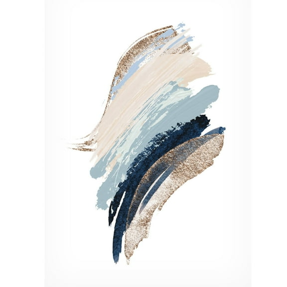 Trademark Fine Art Sally Ann Moss Smooth Shapes 1 Canvas Wall Art