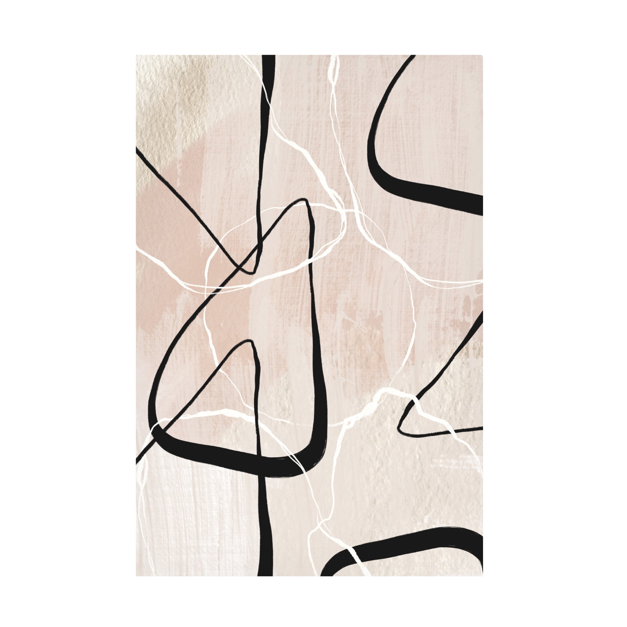 Trademark Fine Art Sally Ann Moss White Lines 1 Canvas Wall Art