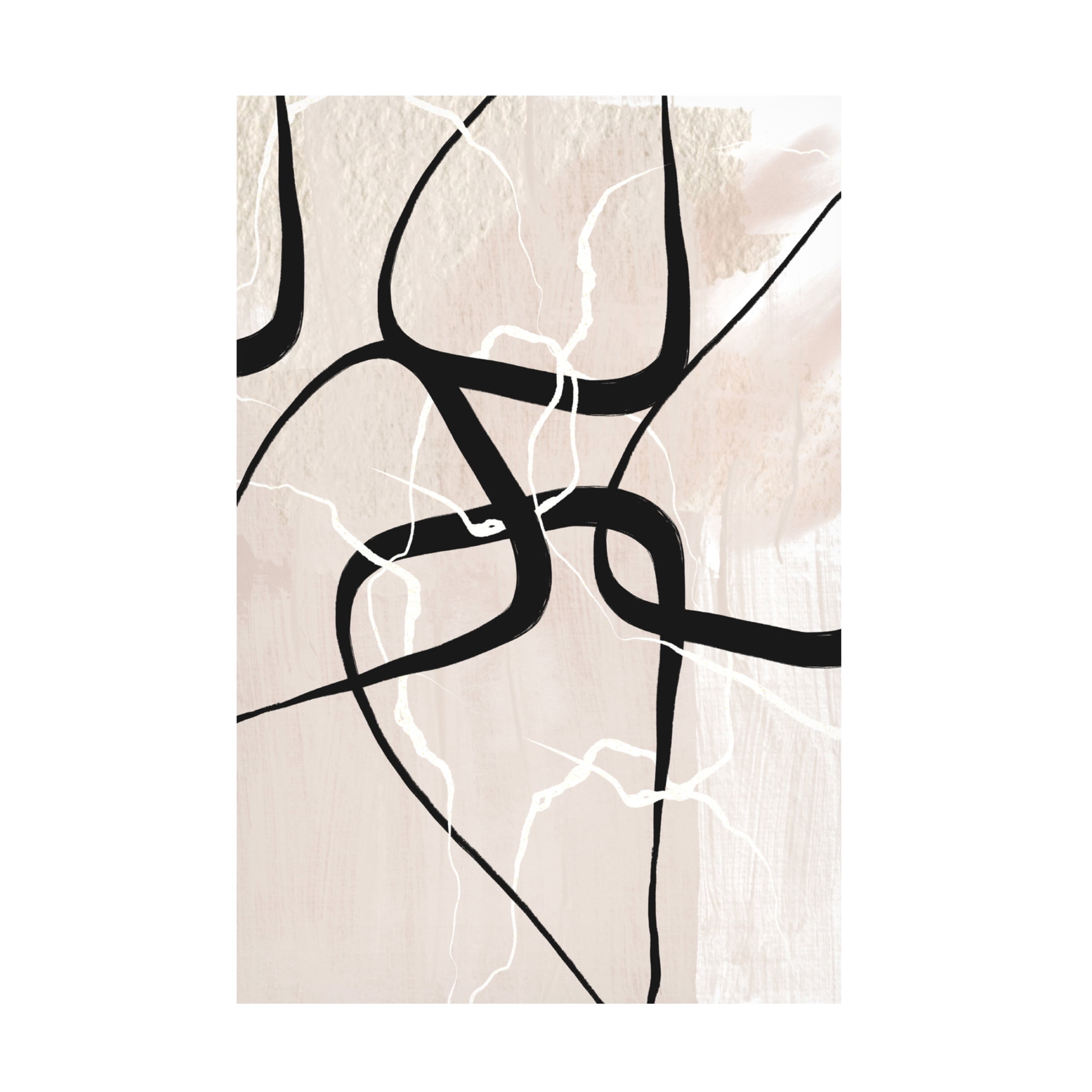 Trademark Fine Art Sally Ann Moss White Lines 2 Canvas Wall Art