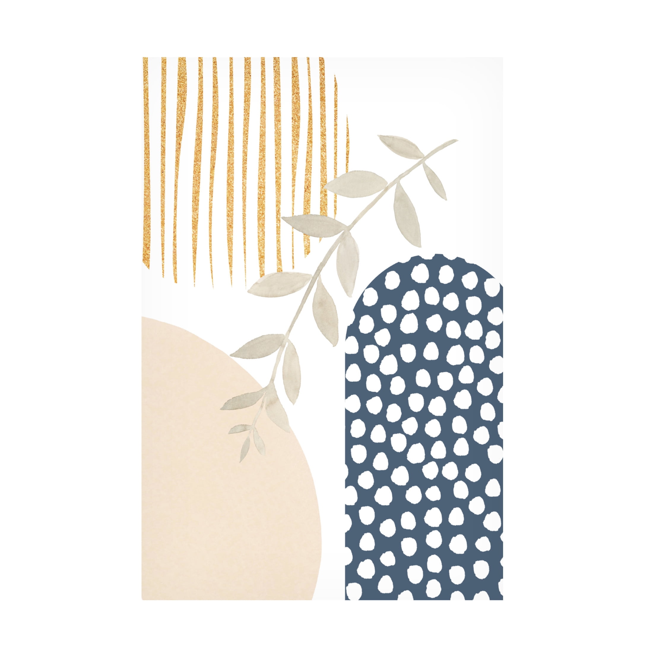 Trademark Fine Art Sally Ann Moss boho blue 1 Canvas Wall Art