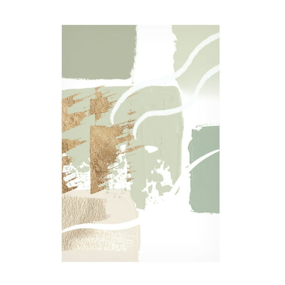 Trademark Fine Art Sally Ann Moss simply green2 Canvas Wall Art