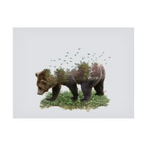 Trademark Fine Art Salome Zhividze Bear Canvas Wall Art
