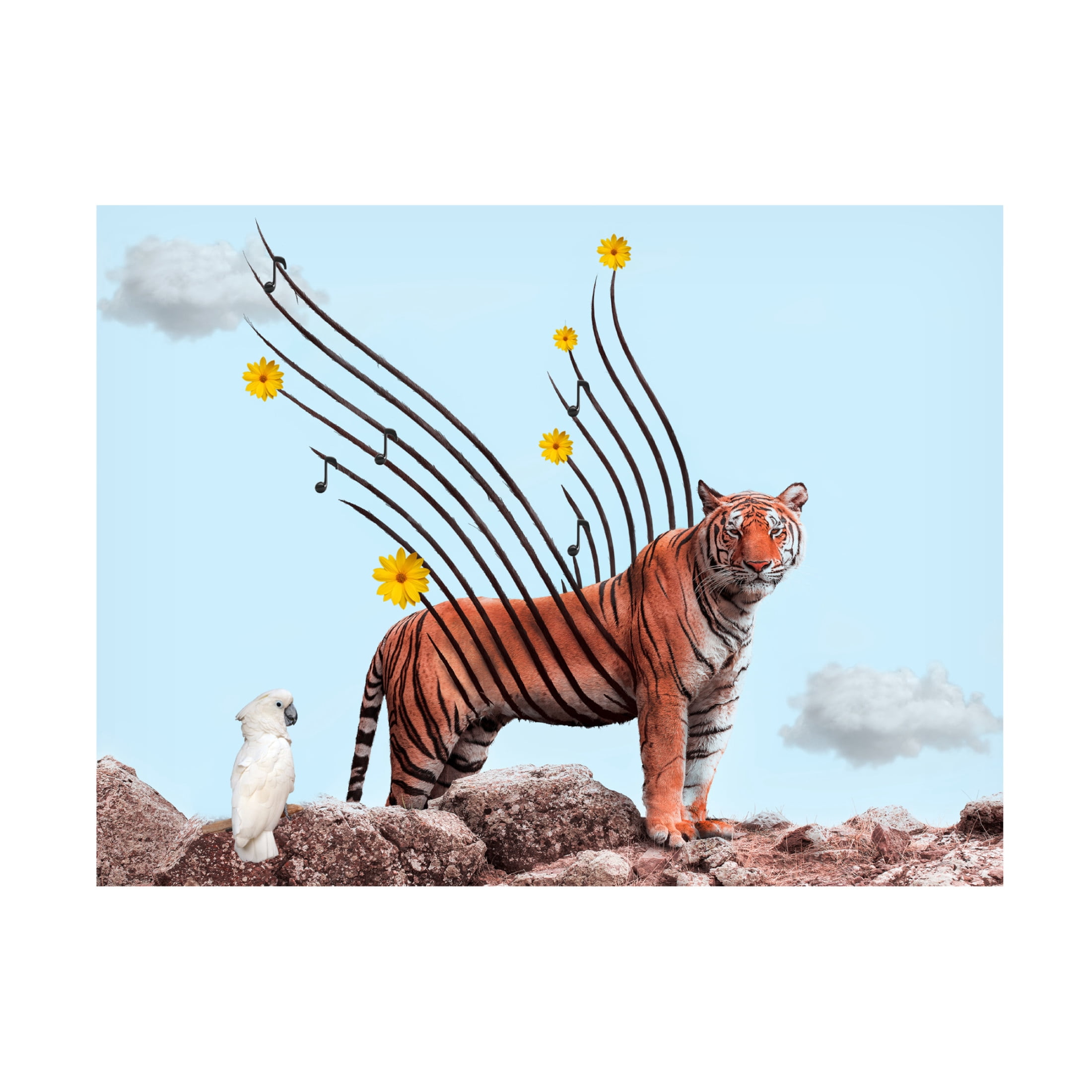Trademark Fine Art Salome Zhividze TIger Canvas Wall Art