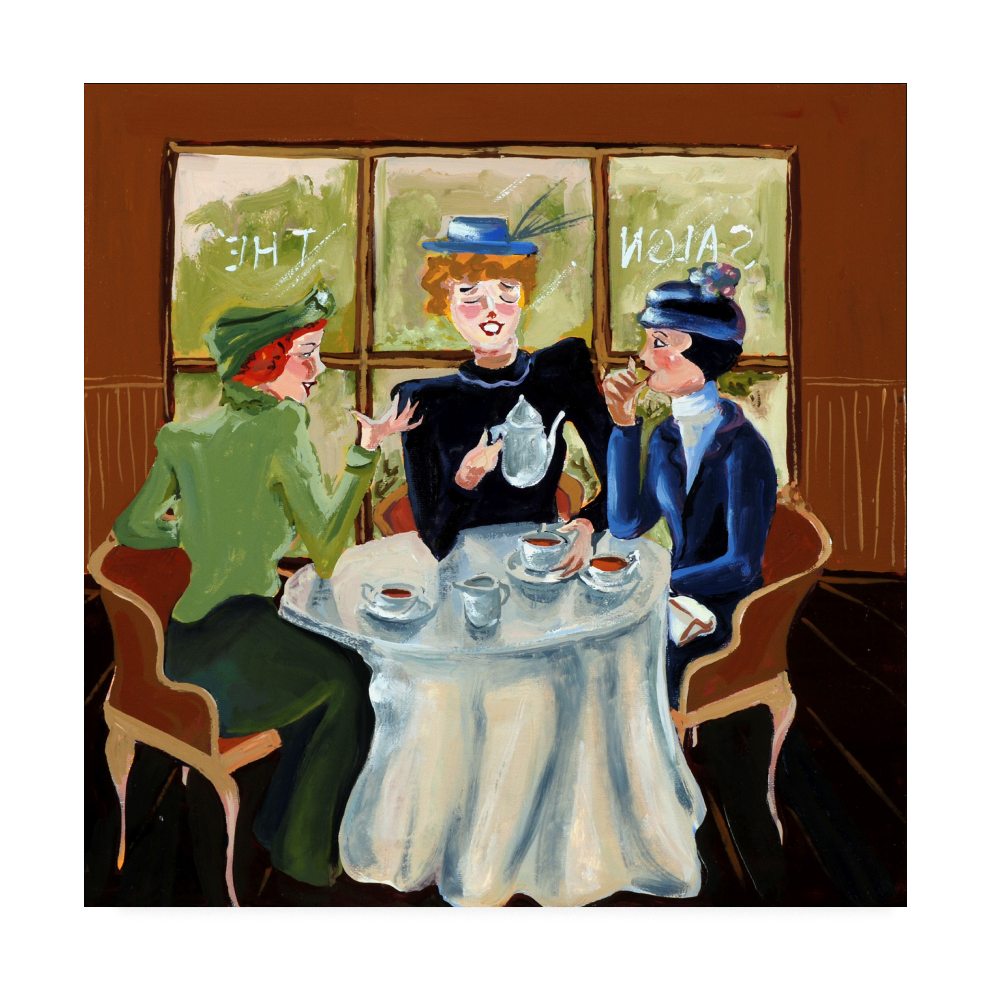 Trademark Fine Art 'Salon De The Ii' Canvas Art by Patricia A. Reed