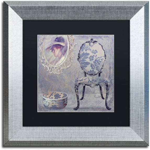 Trademark Fine Art "Salon I" Canvas Art by Color Bakery Black Matte, Silver Frame