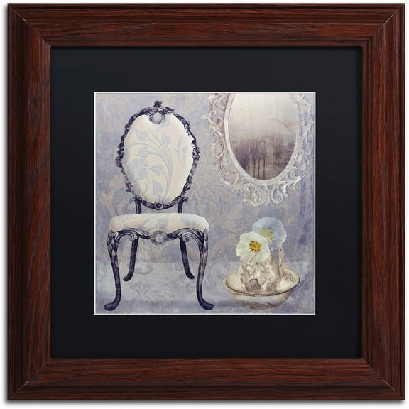 Trademark Fine Art "Salon II" Canvas Art by Color Bakery Black Matte, Wood Frame