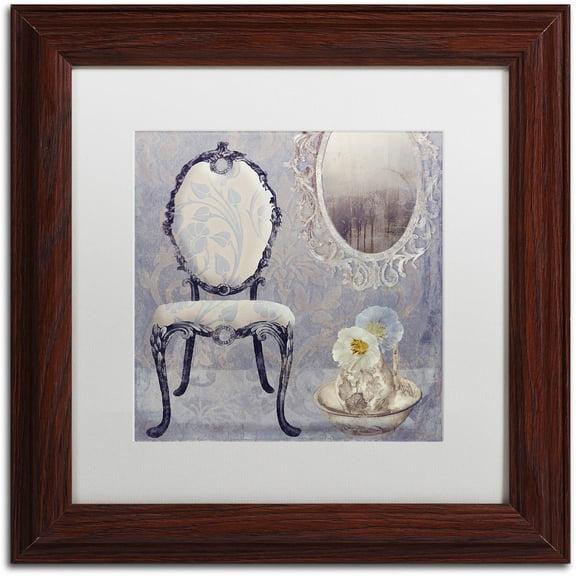 Trademark Fine Art "Salon II" Canvas Art by Color Bakery White Matte, Wood Frame