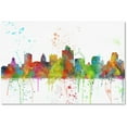 thumbnail image 1 of Trademark Fine Art "Salt Lake City Utah Skyline Mclr-1" Canvas Art by Marlene Watson, 1 of 3