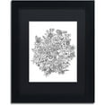 thumbnail image 1 of Trademark Fine Art "Sample" Canvas Art by KCDoodleArt Black Matte, Black Frame, 1 of 4