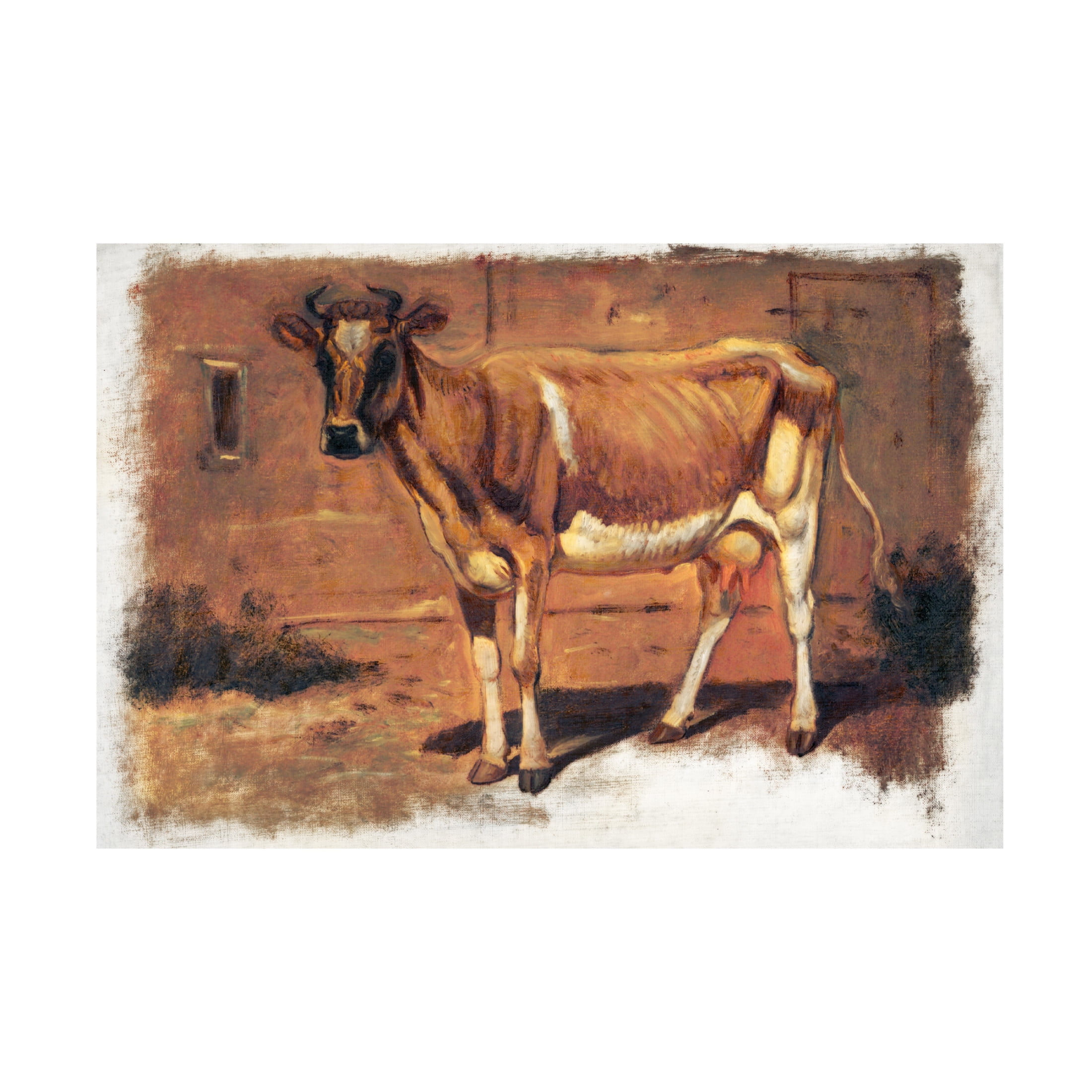 Trademark Fine Art Samuel Colman Colman Color Study of Cows II Canvas Wall Art