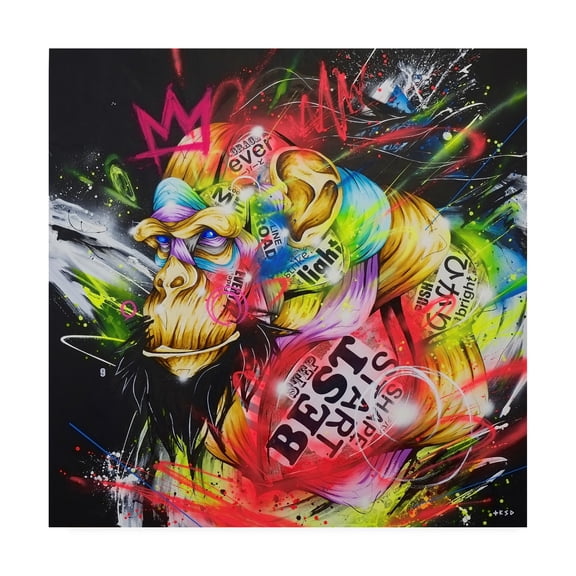 Trademark Fine Art 'Samurai Chimp' Canvas Art by Taka Sudo