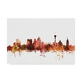thumbnail image 1 of Trademark Fine Art 'San Antonio Texas Skyline Red' Canvas Art by Michael Tompsett, 1 of 4